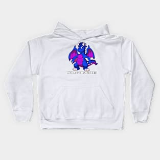 Dragon Doesn't Fear Trouble Kids Hoodie